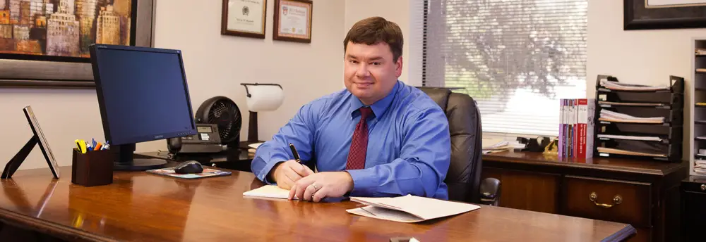 attorney Kevin Bennet at office